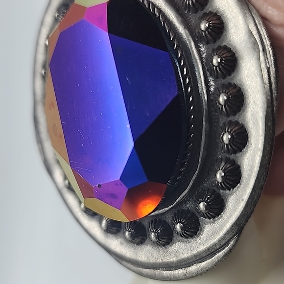 GASOLINE GLAMOUR FORTUNE TELLER RING GOLD AB OVAL - Picture 4 of 7